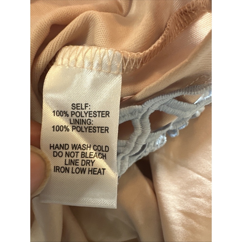Lulu's Blue Tiered Mini Eyelet Ballet Beachy Romantic Dainty Soft Girl Sz Large - Picture 8 of 8